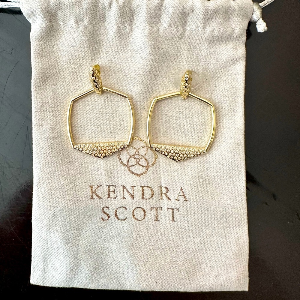 Kendra Scott gold earrings